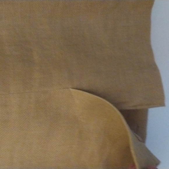 ADRIANNE PAPPELL Dress Sheath Linen Tan Sleeveless Size 4 - Picture 6 of 15